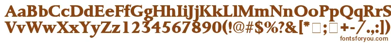 ProrenataDisplaySsi Font – Brown Fonts on White Background