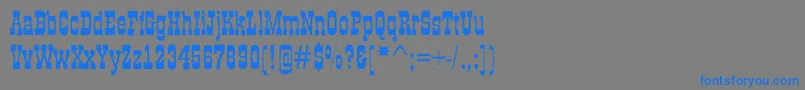 AGildiaroughBold Font – Blue Fonts on Gray Background