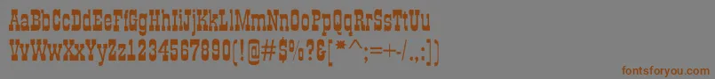 AGildiaroughBold Font – Brown Fonts on Gray Background