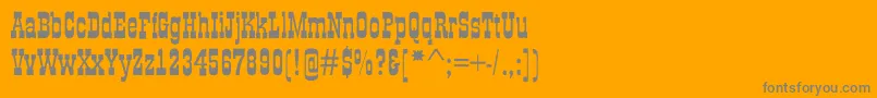 AGildiaroughBold Font – Gray Fonts on Orange Background