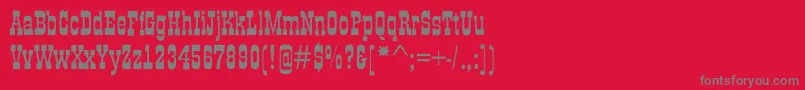 AGildiaroughBold Font – Gray Fonts on Red Background