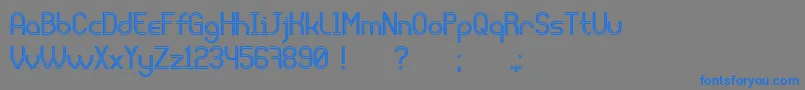 Liquidrom Font – Blue Fonts on Gray Background