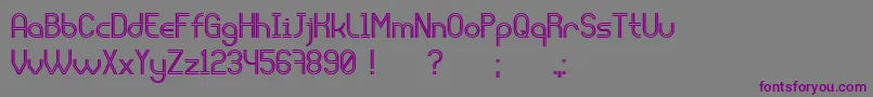 Шрифт Liquidrom – фиолетовые шрифты на сером фоне