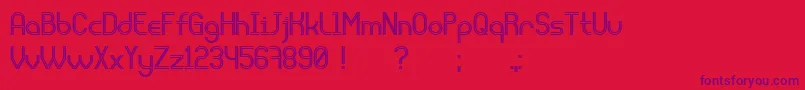 Liquidrom Font – Purple Fonts on Red Background