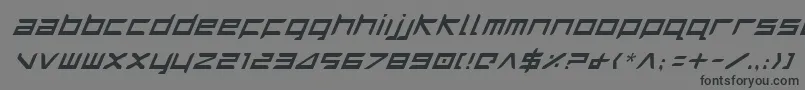 Więcej informacji o czcionce HarrierItalic Czcionka HarrierItalic – czarne czcionki na szarym tle