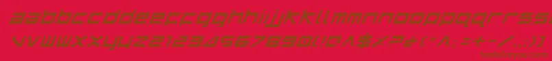 HarrierItalic-fontti – ruskeat fontit punaisella taustalla