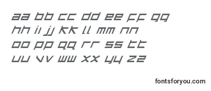 Überblick über die Schriftart HarrierItalic