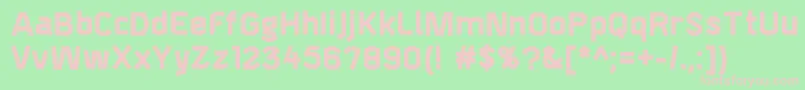 F4aagentbold Font – Pink Fonts on Green Background