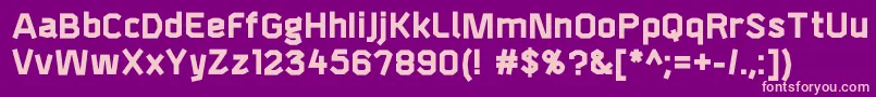 F4aagentbold Font – Pink Fonts on Purple Background