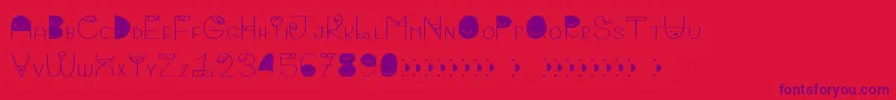 Bigattino Font – Purple Fonts on Red Background