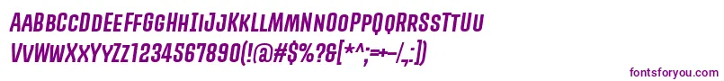 Шрифт PromovaRegularItalic – фиолетовые шрифты