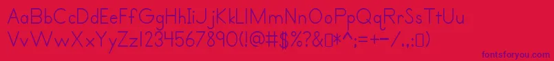 Шрифт Primerprint Regular – фиолетовые шрифты на красном фоне