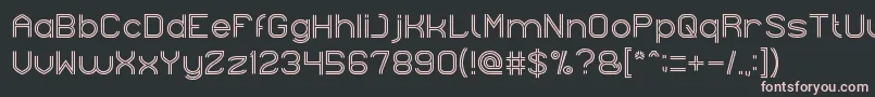 NextCentury Font – Pink Fonts on Black Background