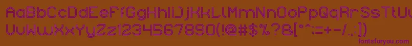 NextCentury Font – Purple Fonts on Brown Background