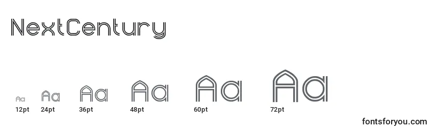 NextCentury Font Sizes