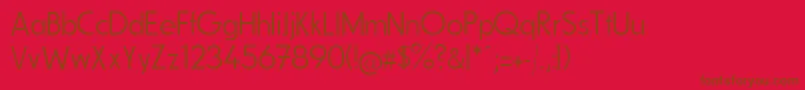 Police FundamentalBrigadeSchlank – polices brunes sur fond rouge