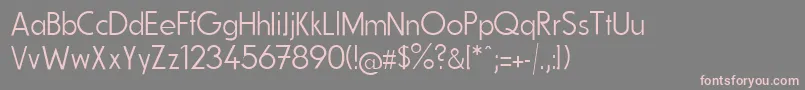 FundamentalBrigadeSchlank Font – Pink Fonts on Gray Background