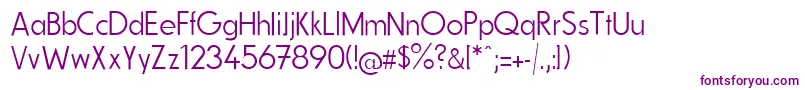 FundamentalBrigadeSchlank Font – Purple Fonts on White Background