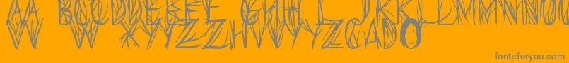 fuente SeedsOfYesterday – Fuentes Grises Sobre Fondo Naranja