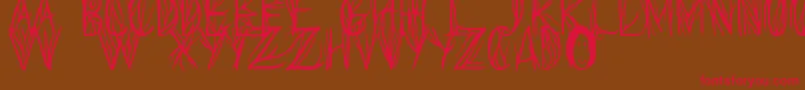 SeedsOfYesterday Font – Red Fonts on Brown Background