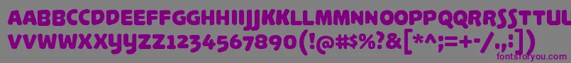 Шрифт PalameciaTitling – фиолетовые шрифты на сером фоне
