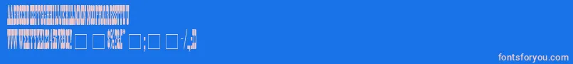 Posse-Schriftart – Rosa Schriften auf blauem Hintergrund