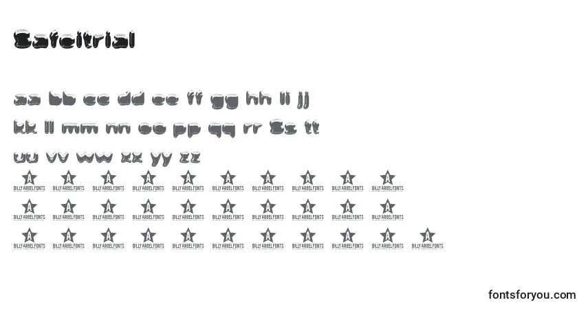 Fuente SafeiTrial - alfabeto, números, caracteres especiales