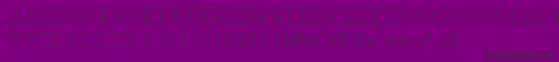 Tresdias-Schriftart – Schwarze Schriften auf violettem Hintergrund