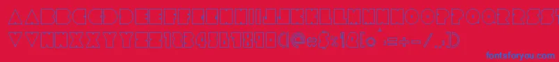 Tresdias Font – Blue Fonts on Red Background