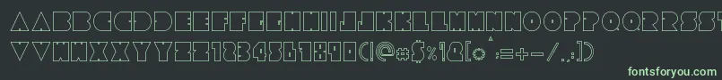 Więcej informacji o czcionce Tresdias Czcionka Tresdias – zielone czcionki na czarnym tle