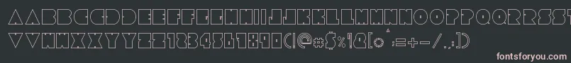 Шрифт Tresdias – розовые шрифты на чёрном фоне
