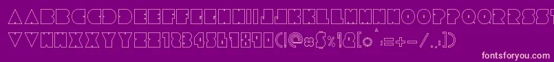 Tresdias Font – Pink Fonts on Purple Background