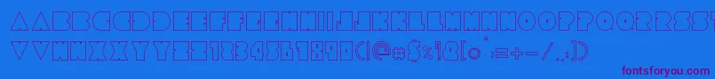 Подробнее о шрифте Tresdias Шрифт Tresdias – фиолетовые шрифты на синем фоне