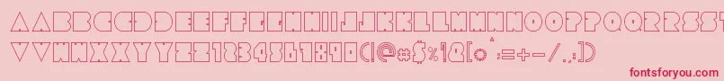 Fonte Tresdias – fontes vermelhas em um fundo rosa