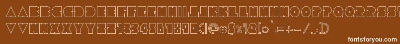 Шрифт Tresdias – белые шрифты на коричневом фоне