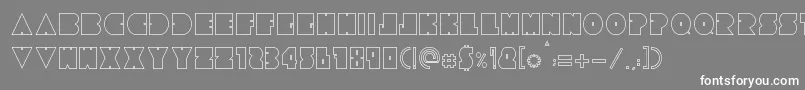 Tresdias Font – White Fonts on Gray Background