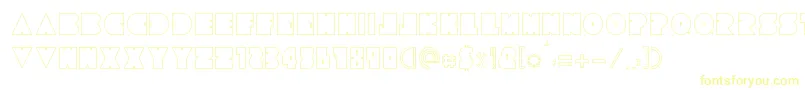 Tresdias-Schriftart – Gelbe Schriften