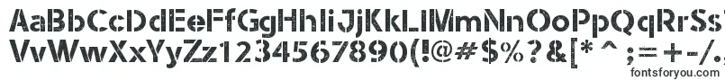 Шрифт StencilArmyWwI – шрифты, начинающиеся на S