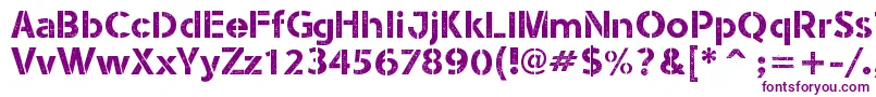 StencilArmyWwI Font – Purple Fonts