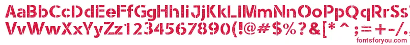 StencilArmyWwI Font – Red Fonts