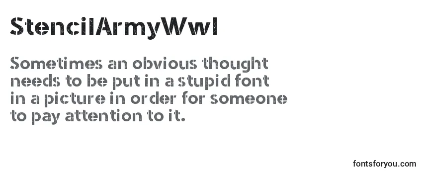 StencilArmyWwI Font