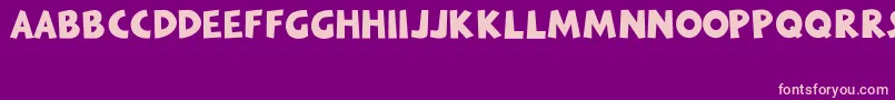 fuente TheMinion – Fuentes Rosadas Sobre Fondo Morado
