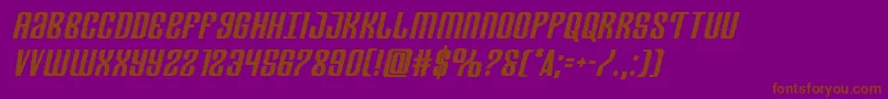 Departmenthboldsemital Font – Brown Fonts on Purple Background
