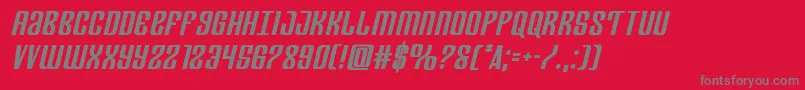 Departmenthboldsemital Font – Gray Fonts on Red Background