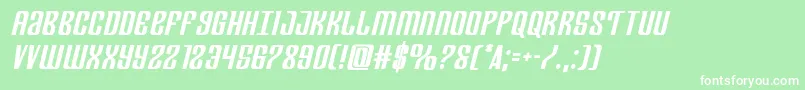 Departmenthboldsemital Font – White Fonts on Green Background