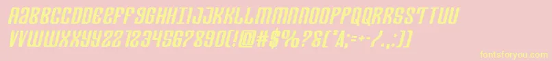 Departmenthboldsemital Font – Yellow Fonts on Pink Background