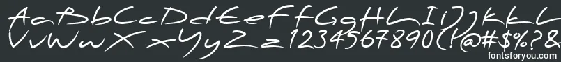Шрифт PfscandalproDisplaybold – белые шрифты на чёрном фоне