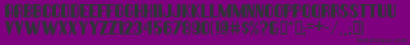 Шрифт Hallandaledeco – чёрные шрифты на фиолетовом фоне