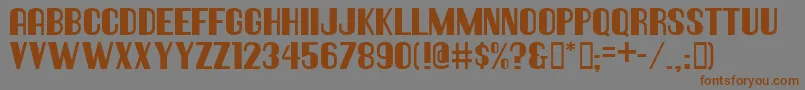 Hallandaledeco Font – Brown Fonts on Gray Background