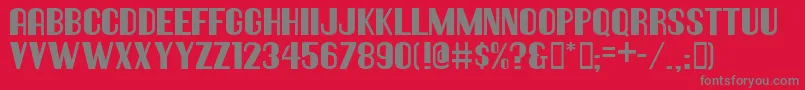 Hallandaledeco Font – Gray Fonts on Red Background